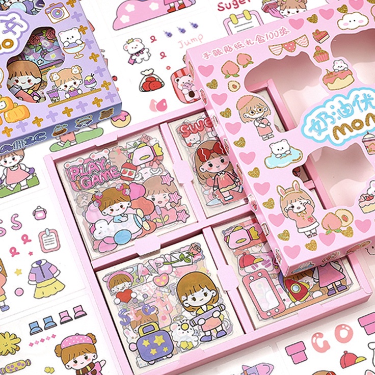 

Ready Stok ( CLS ) Stiker Momo Motif Kartun Korea Lucu Anti Air Dekorasi Handbook Scrapbook DIY
