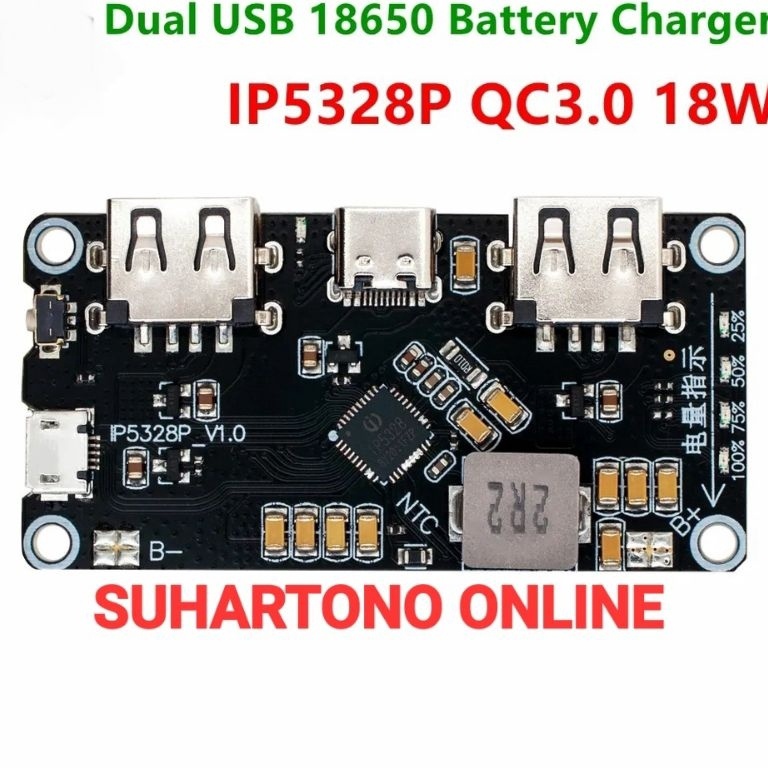 Paling Dicari.. IP5328P Module Powerbank Quick Charge 2 USB Fast Charging Qualcomm QC3