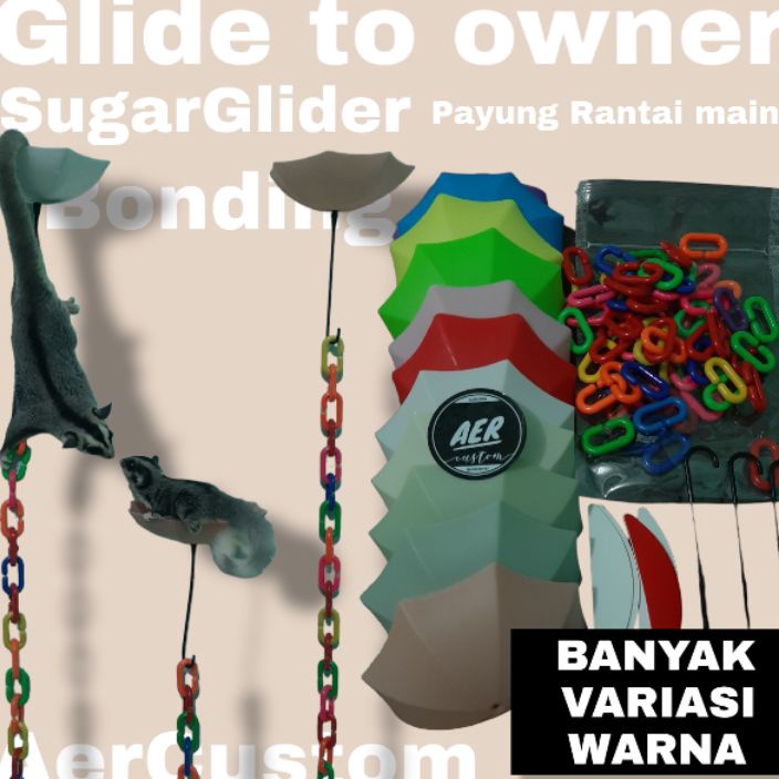 FMZR1825㊌ Payung Rantai Mainan Sugarglider (Glide To Owner) ㊋