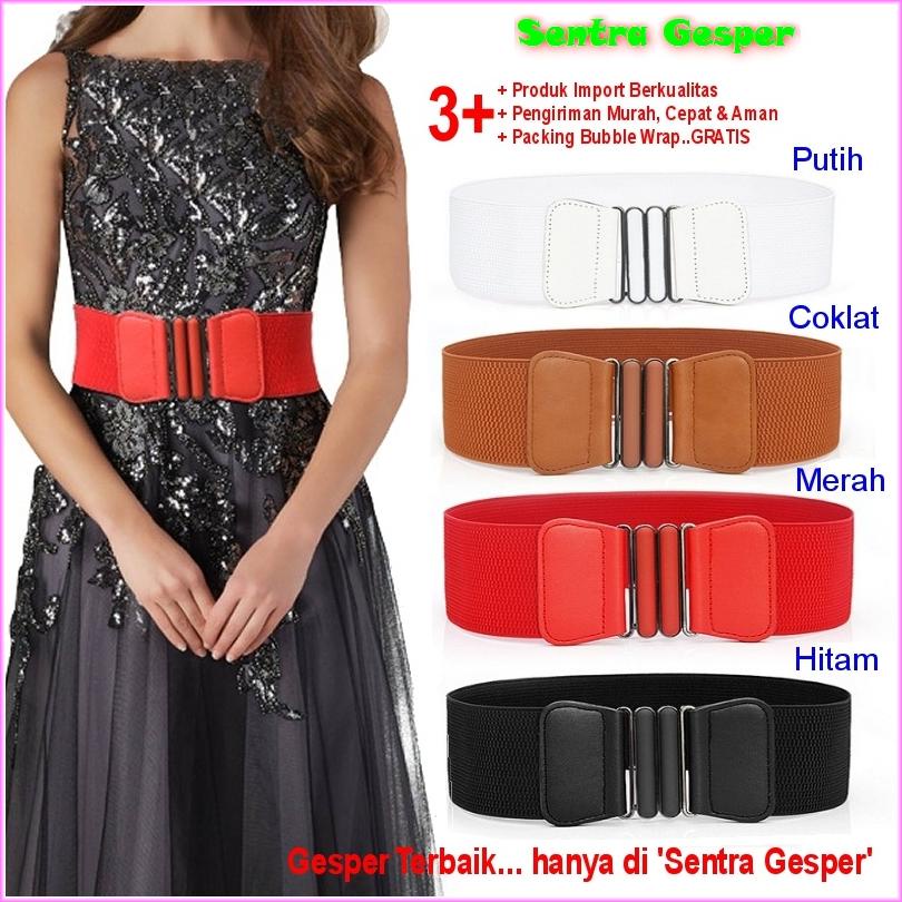 (Bayar Ditempat) Ikat Pinggang Gesper Obi Sabuk Karet Belt Wanita Fashion Cewek Korea Oby Import Pol