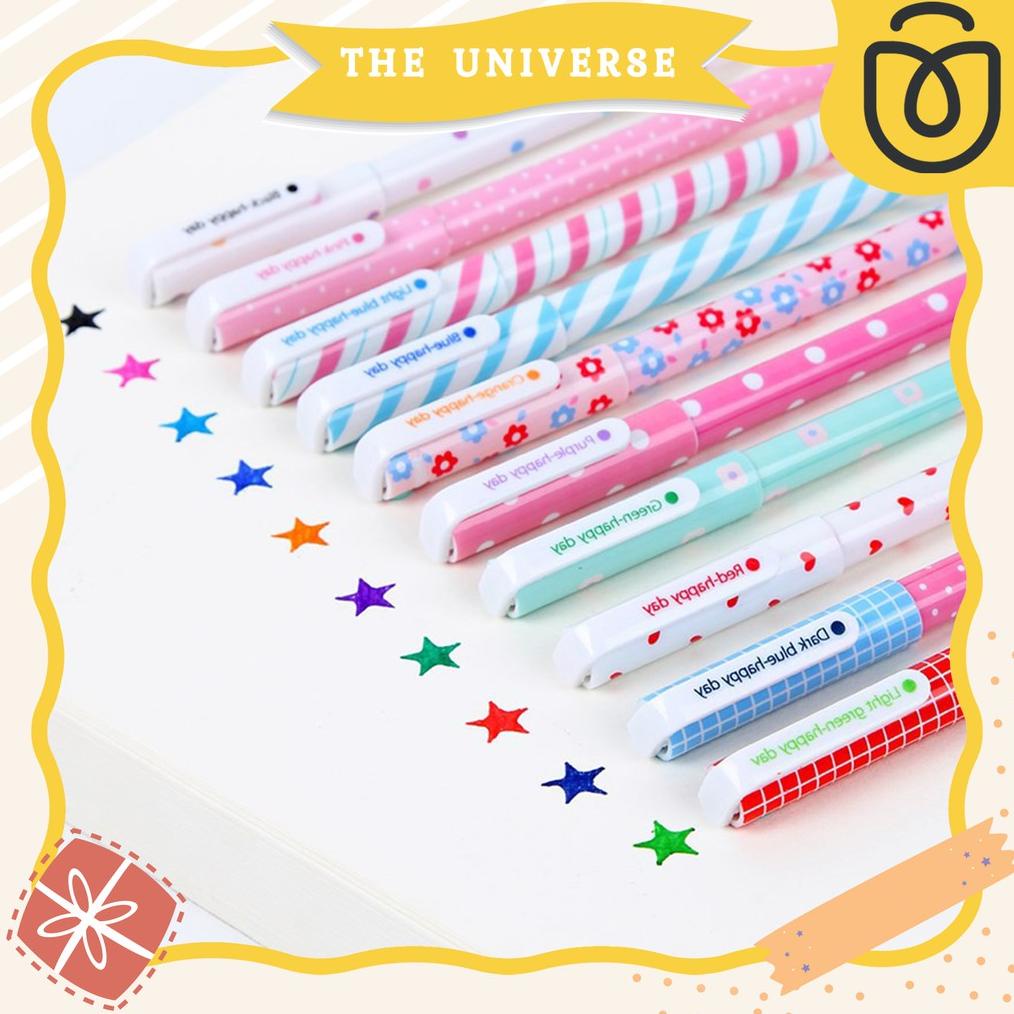 

Diskon [The Universe] Pulpen Warna 10In1 Pena Cair Gel Pen Pulpen Warna Color Pen Set - St018