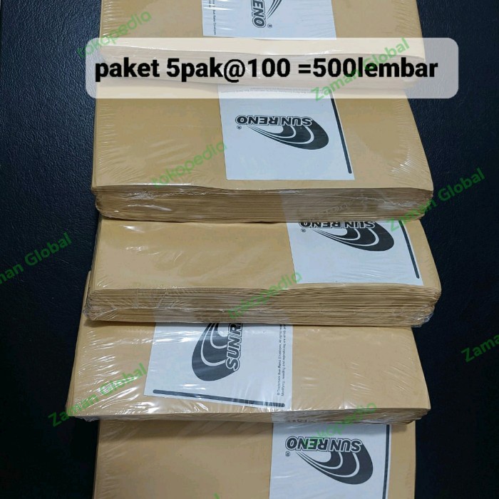 

Terlaris Amplop Coklat Ukuran Kabinet (11X24Cm) No Seal Paket Isi 5 Pak @100Lbr