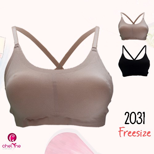 Chelyne BH Bralette 2031 Bahan Seamless Lycra Tanpa Kawat