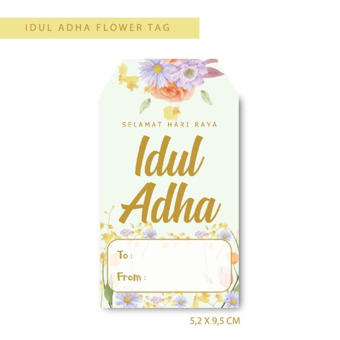 Blank Card Kartu Ucapan Hang Tag Idul Adha Lebaran Haji Qurban Hampers