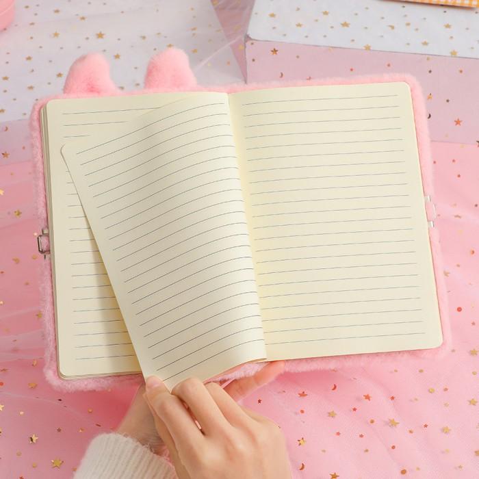 

Buku Diary Bulu Karakter Notebook Agenda Catatan Lucu Import Anak