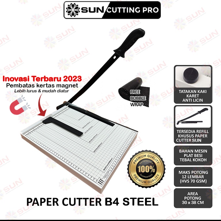 

96 Paper Cutter Folio F4 / B4 ( Alat Potong / Mesin Pemotong Kertas HVS, Sticker, Dos, PVC ID Card, Yellow Board, Art Paper, Vinyl. Bontax Camel, Kertas Foto A5 A4 F4 B4 Glossy Silky Glossy Photo Paper) 72
