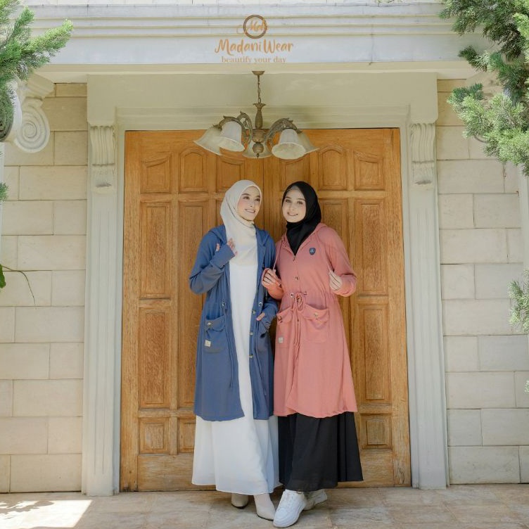 trxy5Y9k Outer Shafiyah Madani wear Alietha | Shafiyah Mom n kids Outer Cardigan Muslimah Long Outer