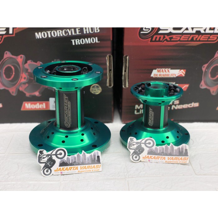 JUAL Tromol Depan belakang Scarlet Double Bearing Klx 150 Klx dtracker - Biru BEST SELLER