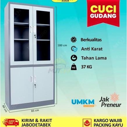 

Ready Lemari Arsip Lemari Besi Filling Cabinet - Pintu Kombinasi Swing Tarik Original