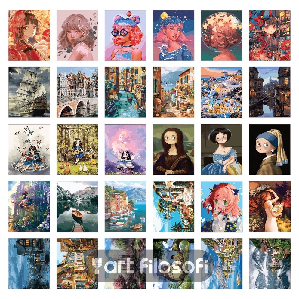 

[TIT] Paint By Number 40x50cm DIY Kit 49