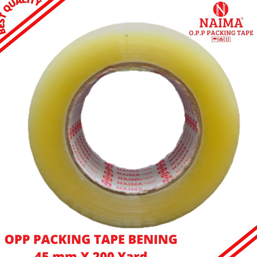 

➯ LAKBAN BENING - COKLAT PUTIH TRANSPARAN JUMBO 2 INCH 45mm x 200 YARD jsni9