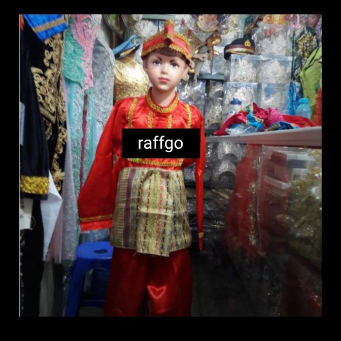 baju adat bugis anak laki / baju adat sulawesi laki