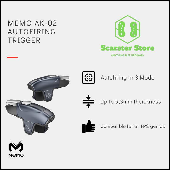 Terlaris Memo Ak-02 Automatic Firing Trigger L1 R1 Tembak Otomatis 50Mah Ak02