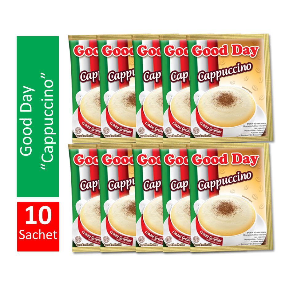 

(GC) Good Day CAPPUCCINO Renceng 10 Sachet