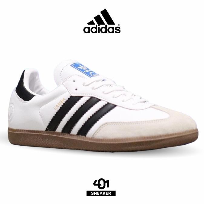 ADIDAS SAMBA VEGAN WHITE BLACK GUM (ORIGINAL BNWB) SALE 