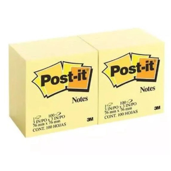 

74 MEMO STICKY NOTE POST IT 3M 654 KUNING ←Murah