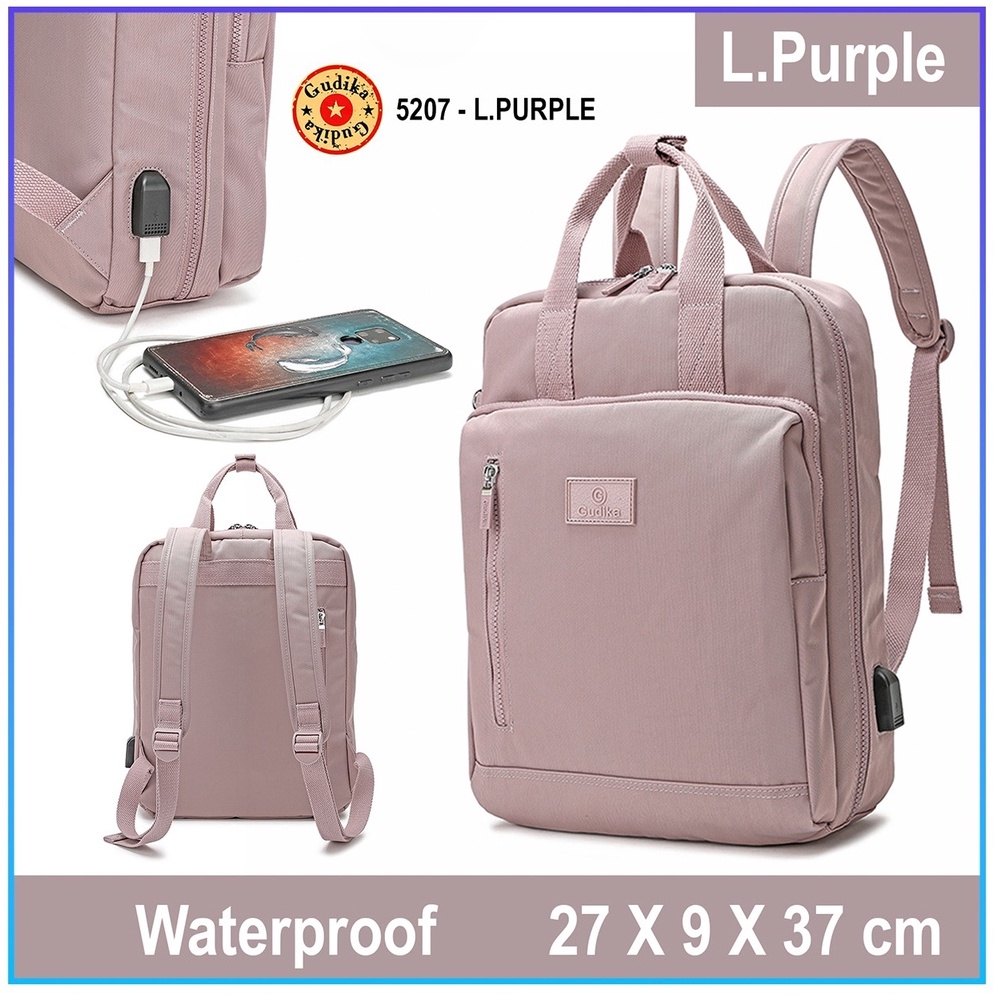 RECOMENDED. GUDIKA 5207 - Tas Ransel Punggung Gendong Backpack Travel Laptop Buku Paket Baju Barang 