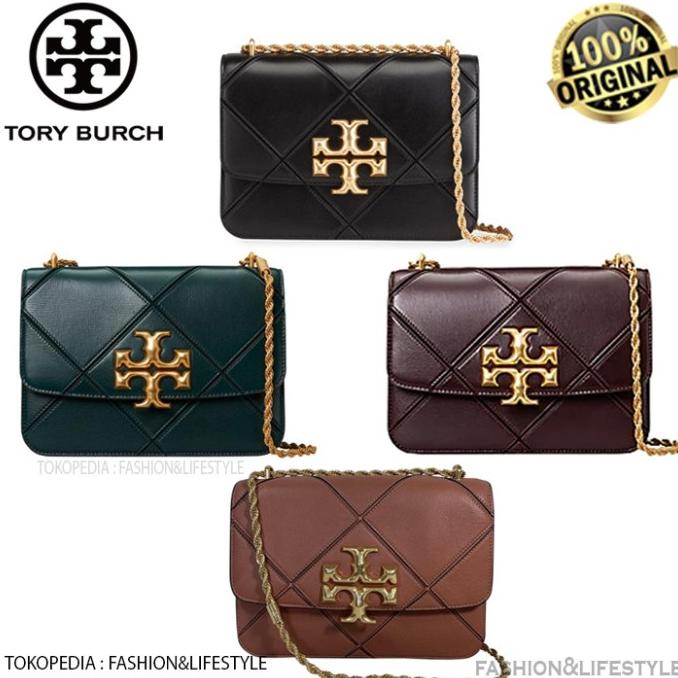 Tory Burch Eleanor Diamond Quilted Convvertible Shoulder Bag Original