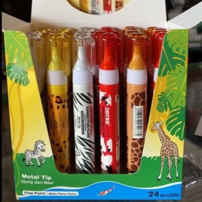 

Aurealia Penghapus Joyko Cair 1 Pack Isi 24 Pch / Tipe-X Joyko Animal Cf-S221