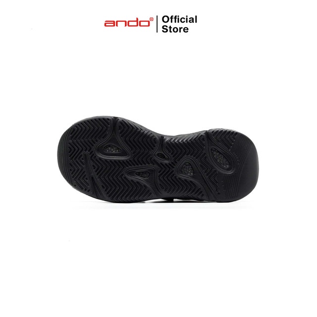 Ando Official Sepatu Sneakers Tony Anak - Hitam/Hitam