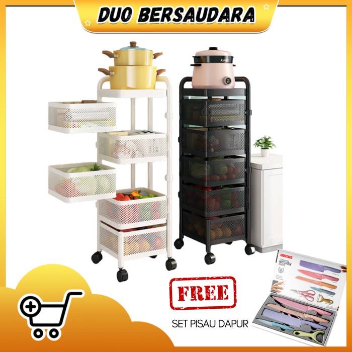 Rotary Rack Besi 4 Susun Dan 5 Susun / Rak Penyimpanan / Rak 4 Susun -