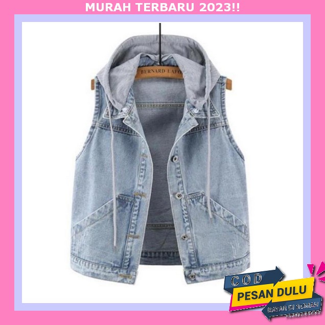 Jaket Jin Wanita Kekinian Jeket Jins Wanita Korea Jacket Jins Cewek Jsket Jumbo Tulisan Viral Tebal 