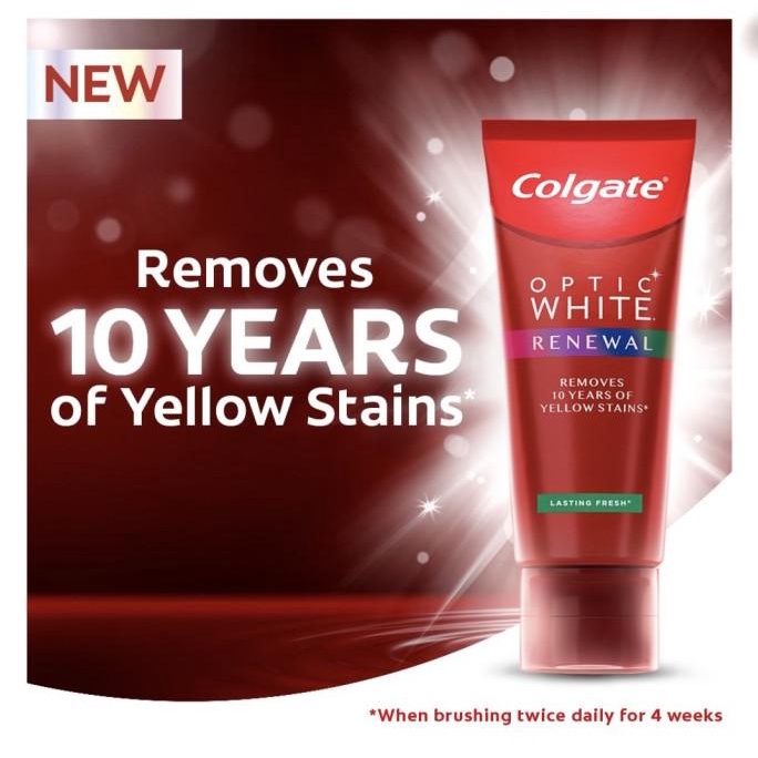COLGATE USA OPTIC WHITE RENEWAL WHITENING TOOTHPASTE