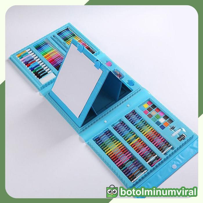 

Drawing Set Kids 208Pcs Art Set Gambar Anak Pensil Crayon Spidol Lukis