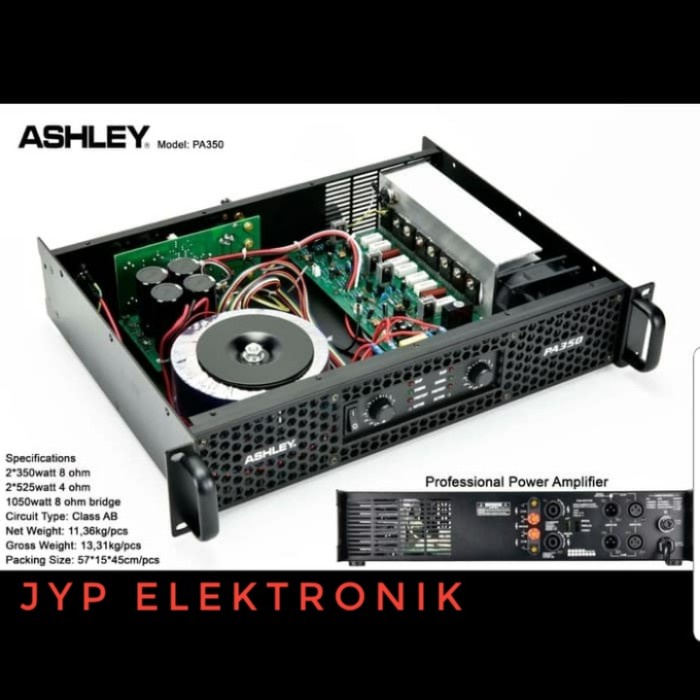 POWER AMPLIFIER ASHLEY PA 350 / PA350 / PA-350 ORIGINAL NEW