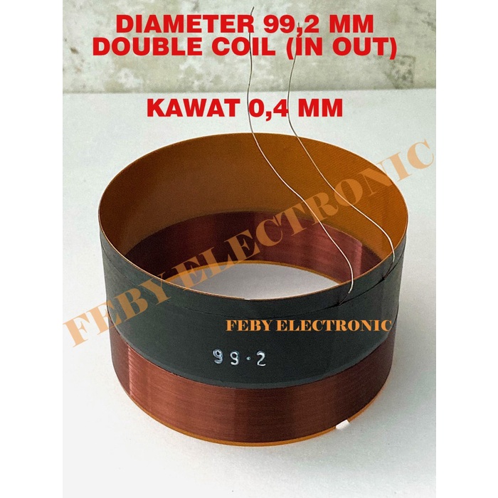 SPOL SPEAKER 99,2MM DOUBLE COIL VOICE COIL SPEAKER SPOOL SPUL 4 INCH