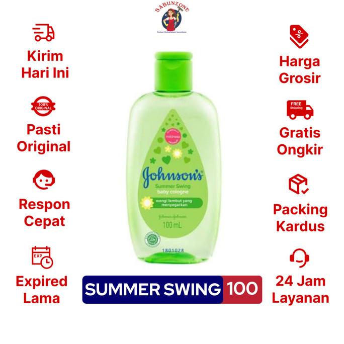 COLOGNE BAYI JOHNSON'S BABY COLOGNE SUMMER SWING 100 ML HIJAU