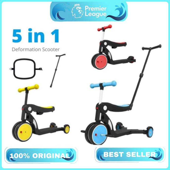 bebehoo 5 in 1 deformation kids scooter