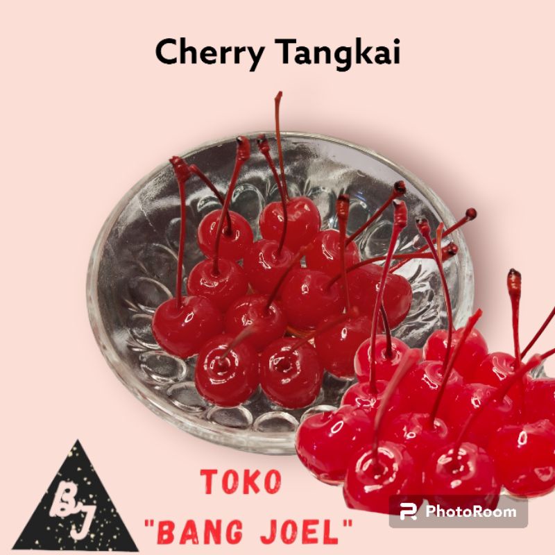 

Cherry Merah Utuh Tangkai 100 Gram / Buah Ceri Kaleng / cery / Topping Kue