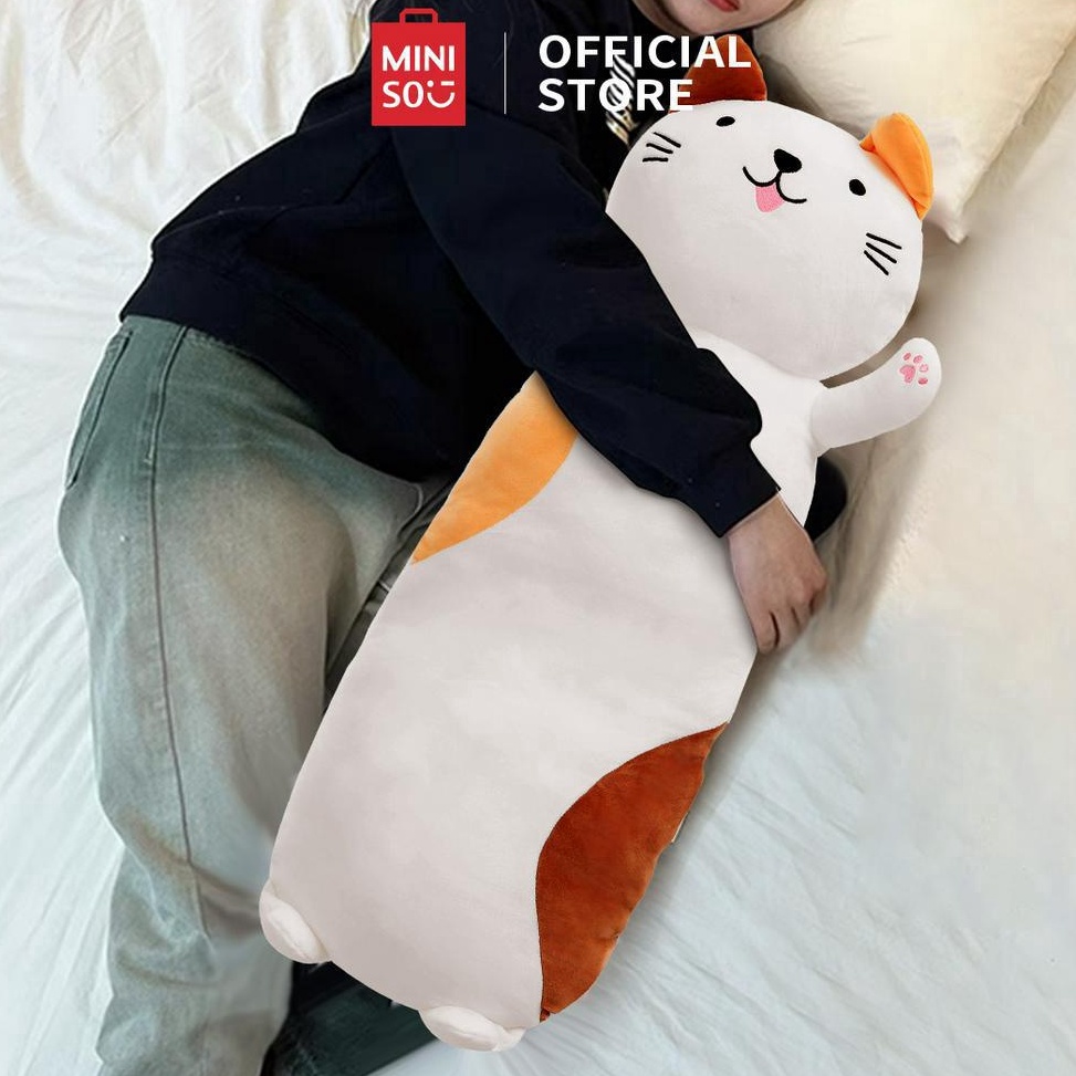 nu MINISO Boneka Bantal Binatang Boneka Besar 90cm Guling Mainan Mewah Lembut Bantal Boneka Tidur Bo