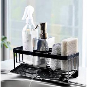 Terbaru Rak Sponge Sabun Cuci Piring Nordic Wastafel Estetik - Hitam