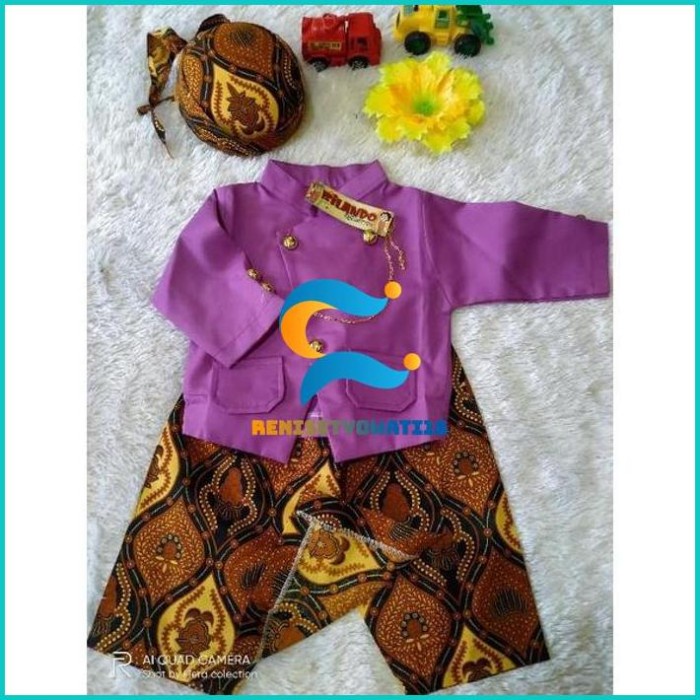 NEW BAJU ADAT BAYI LAKI-LAKI//BESKAP BAYI//BESKAP ANAK//BESKAP WARNA UNGU