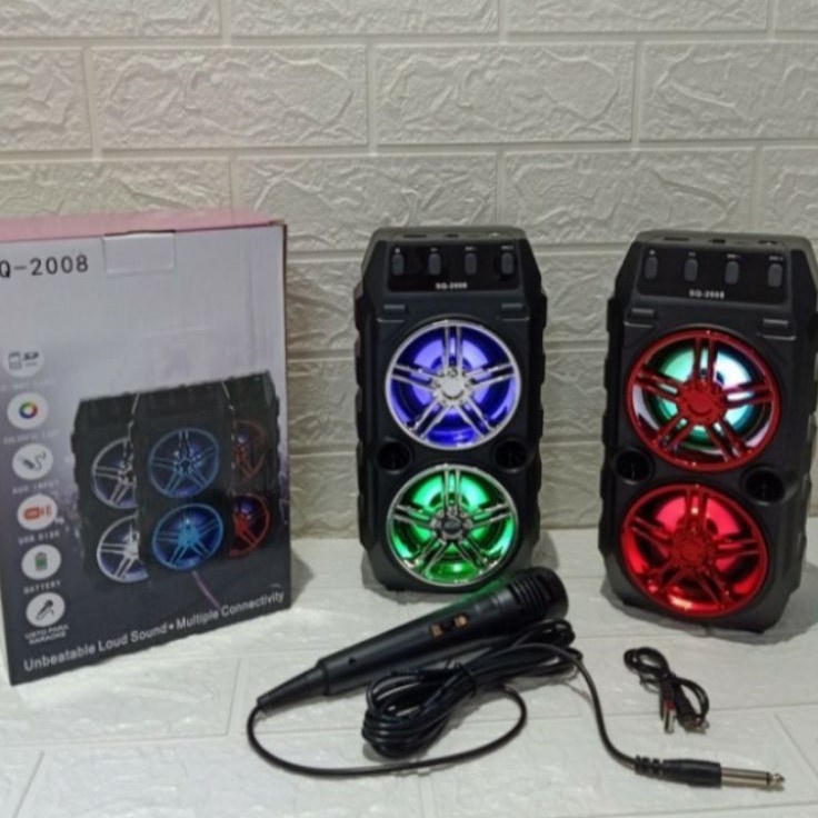 ➚ Speaker Bluetooth sk-1062s Bonus Mic karaoke player karoeke FM Radio digital c Paling Dicari Terba