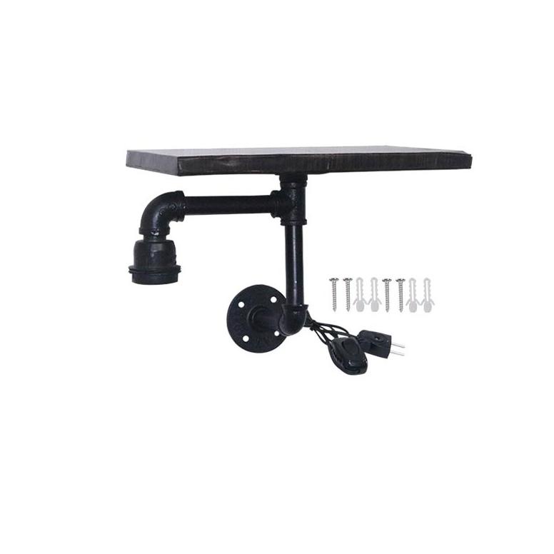 Diskon Eelic Elc-M006 Lampu Hias Meja Klasik Pipa Dan Papan Kayu Lengkap Dengan Tombol Switch On/Off