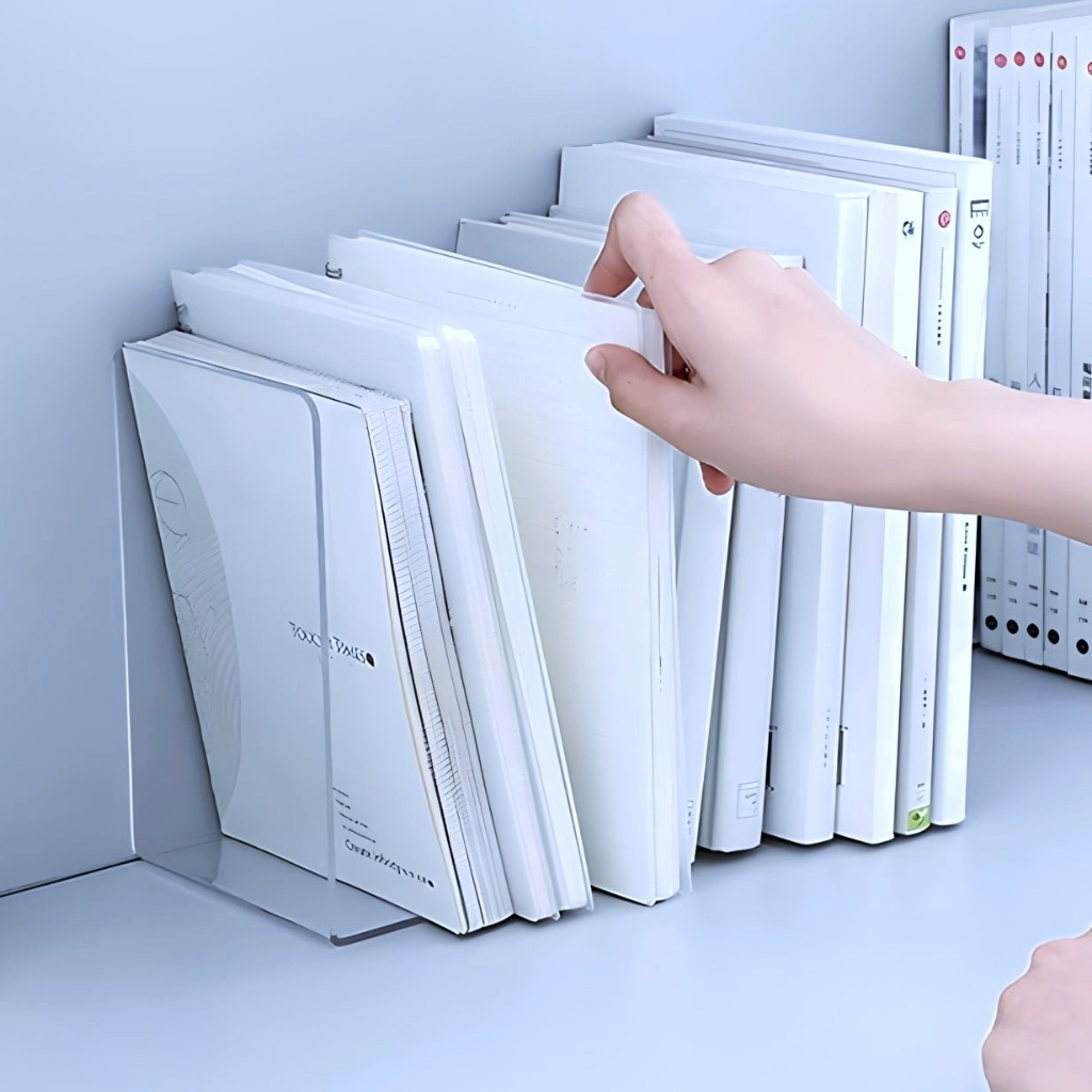 

NOB PEMBATAS BUKU SEKAT BUKU PENYANGGA BUKU ACRYLIC BOOK END LZ8