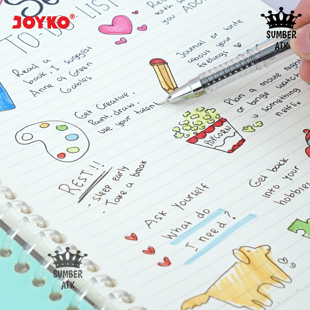 

ICP BINDER NOTE COVER TRANSPARAN BUKU TULIS JOYKO A5 DAN B5 T7G