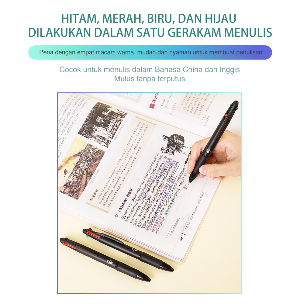 

IA7 DELI PULPEN CETEK WARNA-WARNI 4 WARNA 0.7MM PULPEN PELAJAR MULTIFUNGSI 33390 JWD