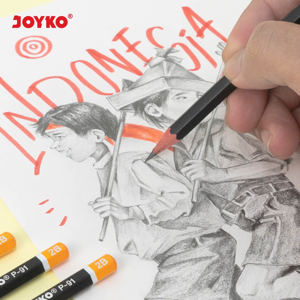 

KI2 PENCIL PENSIL JOYKO P-91 2B 1 BOX 12 PCS U7M