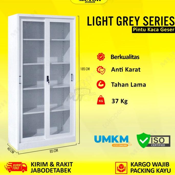 

Terbaru Lemari Arsip Filing Cabinet Besi 2 Pintu Full Plat - Sliding Kaca Original