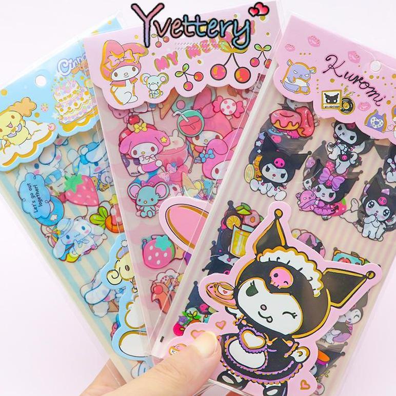 

Trending Cod 4Pcs/Set Sticker 2D Mini Aesthetic Sanrio / Stiker Decor Anak Cinnamoroll/Kuromi/Melody/Sticker Waterproof Aeesthetic-Yy