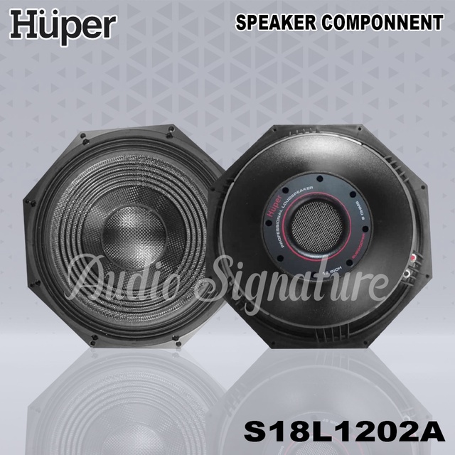 Komponen Speaker 18 Inch HUPER 1200 Watt SCB18L1200A / SCB18L12002A