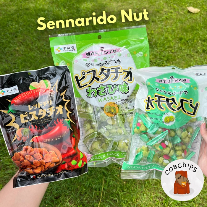 

Sennarido Pistachio, Wasabi & Red Chili Pistachio Sna Kacang Jepang