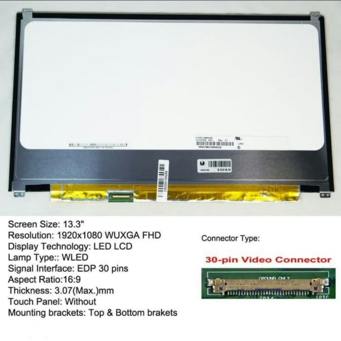 LCD Screens Led Dell INSPIRON 13 5370 Replacement