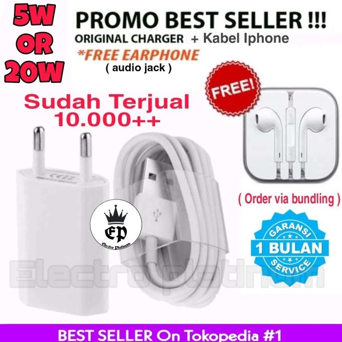 Trend Charger Iphone Original Ori For Ip 5/5S 6/6Plus 7/7Plus 8/8Plus Ip X Terbaik