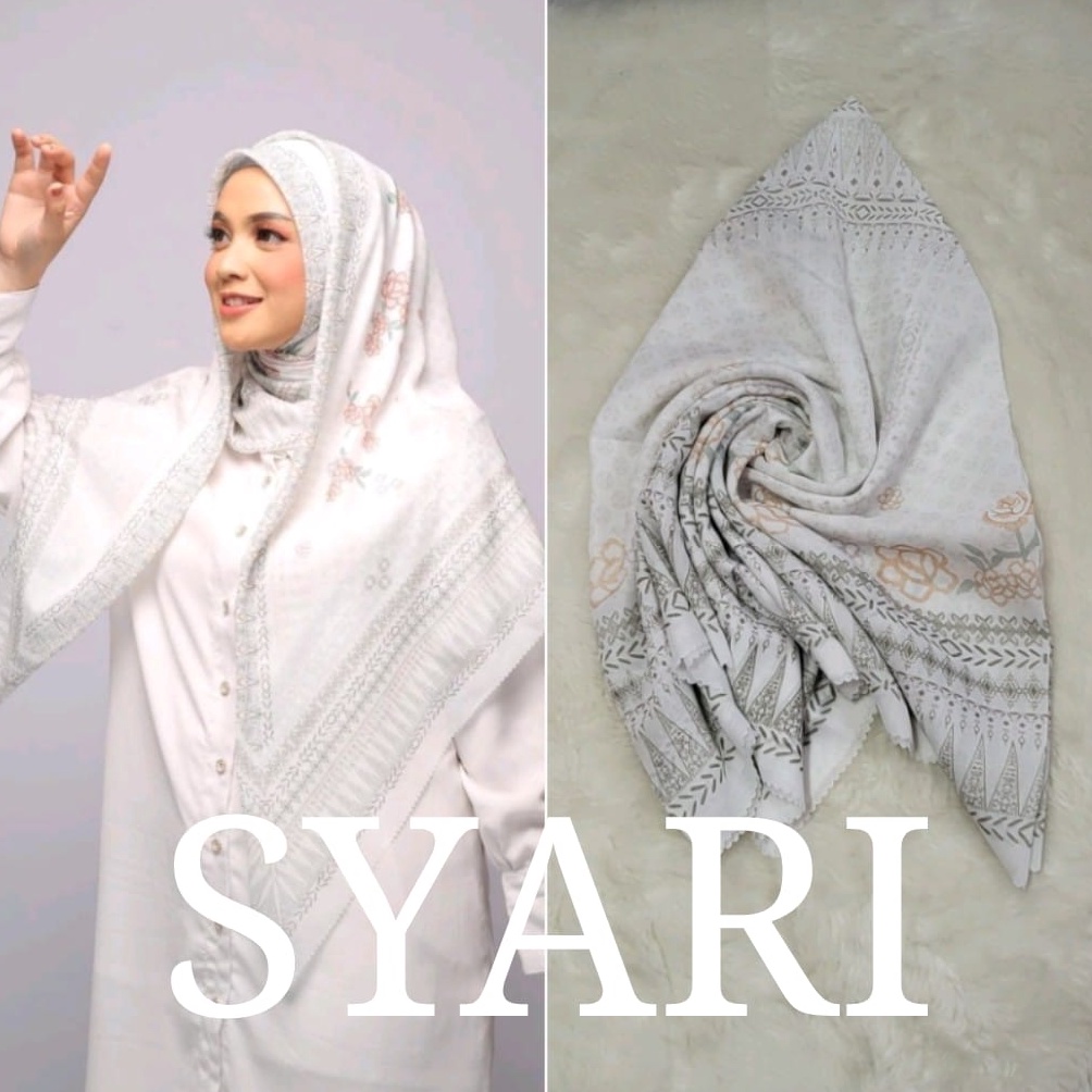 XWER-70 Voal Motif Syari 130 x 130 / Hijab Segi Empat Motif Jumbo 130 x 130 / Jilbab Voal Motif Syari 130 x 130 MAS With Discount
