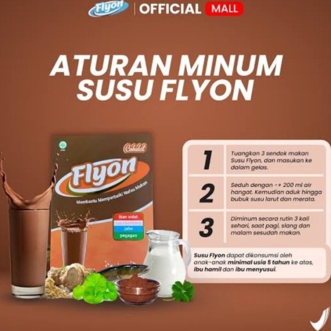 

ZTXM2461 Terbaru day ( Promo ) Flyon Susu Coklat Penambah Berat Badan Penggemuk Badan Penambah Nafsu Makan Ori Bpom